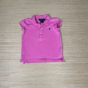 Ralph Lauren kids polo pink with navy horse size 4t